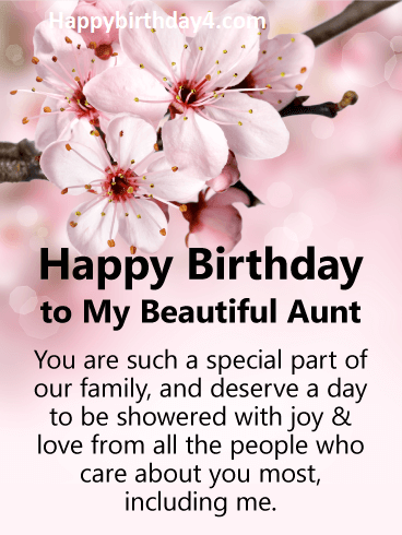 Happy Birthday Aunt