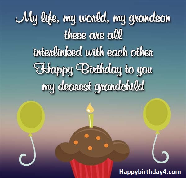 Happy Birthday Wishes For Grandson