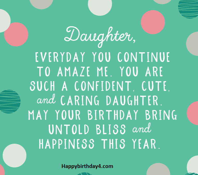 Birthday Wishes For Daughters